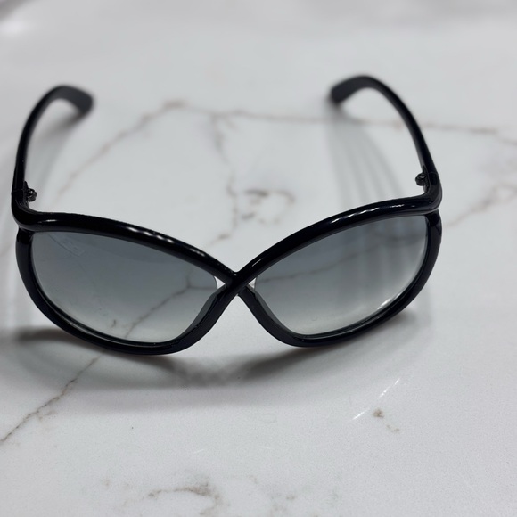 Tom Ford Charlies Black Oversized Sunglasses